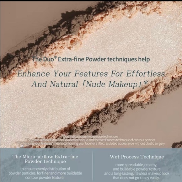 Flower Knows Makeup Butterfly Cloud Face Contour Palette Tawny Tea 02 BNIB - Picture 8 of 15